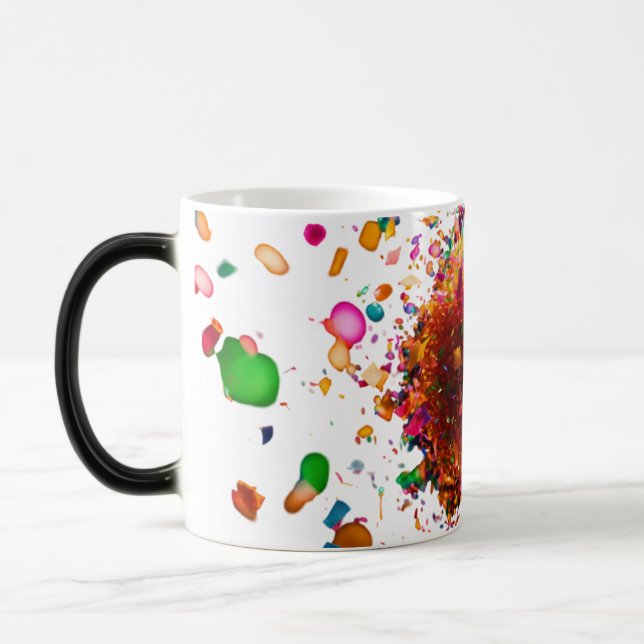 Floral Explosion Morphing Mug - 11 oz Mug (Left)