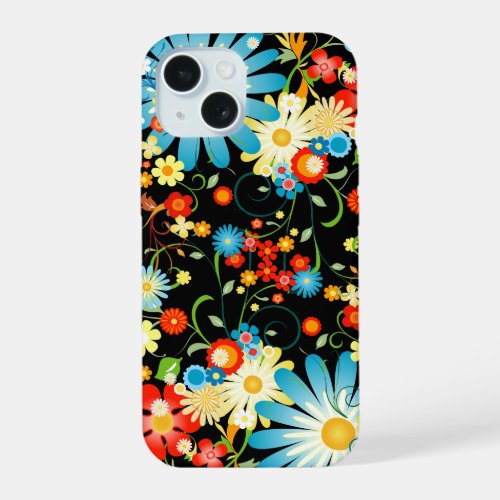 Floral Explosion of Color iPhone 15 Case