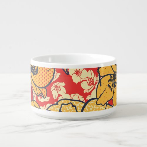 Floral Explosion Seamless Vintage Trend Bowl