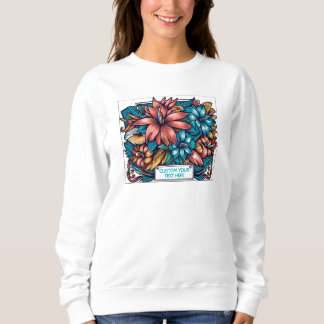 Floral explosion sweatshirt