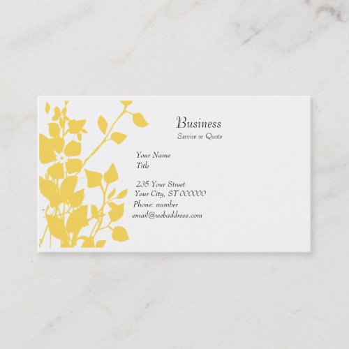 Floral Extravaganza Click Customize Business Card Template