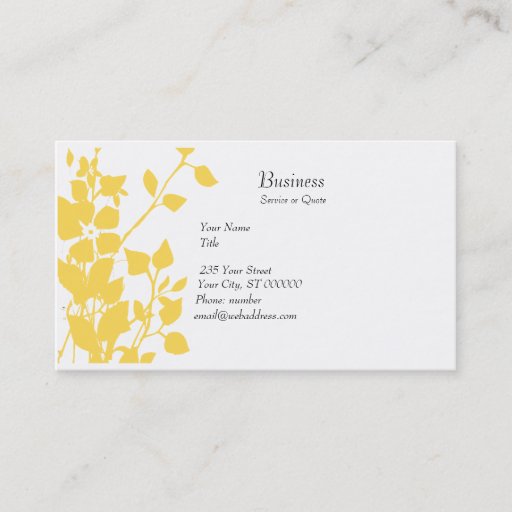 Customizable Floral Extravaganza Click Customize Business Card Template