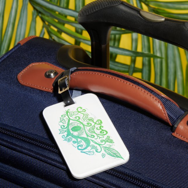 Floral Eye Luggage Tag (Front Insitu 1)