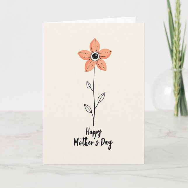 Floral Eye Mothers Day Card (Front)