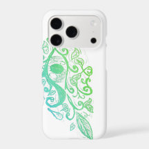 Floral eye phone case