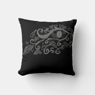 Floral Eye Throw Pillow