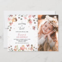 Floral Fairies Girls Photo Birthday Party