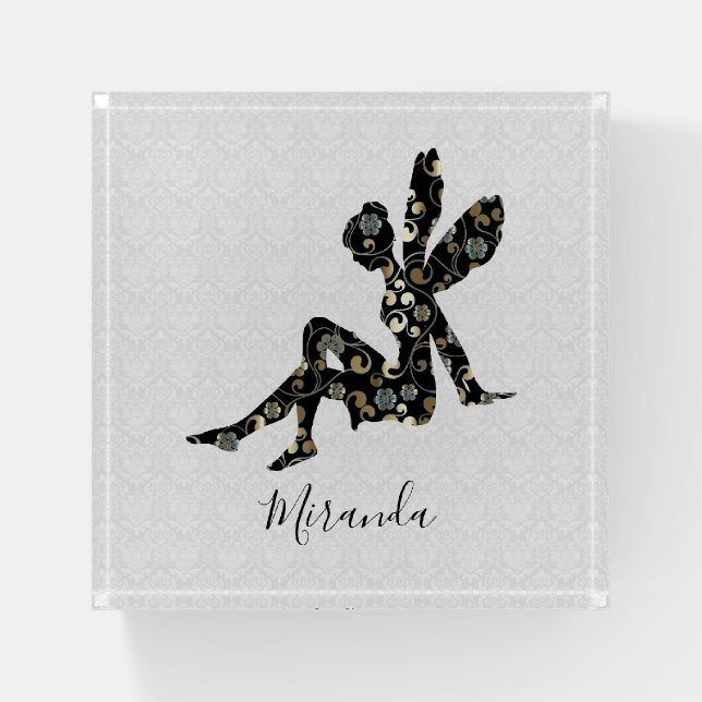 Floral Fairy Paperweight (Front)