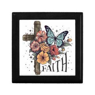 Floral Faith Cross Gift Box