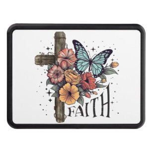 Floral Faith Cross Hitch Cover