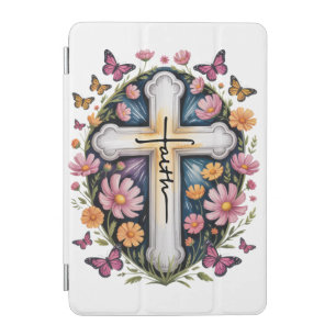 Floral Faith Cross iPad Mini Cover