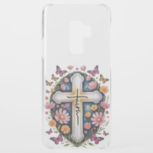 Floral Faith Cross Uncommon Samsung Galaxy S9 Plus Case