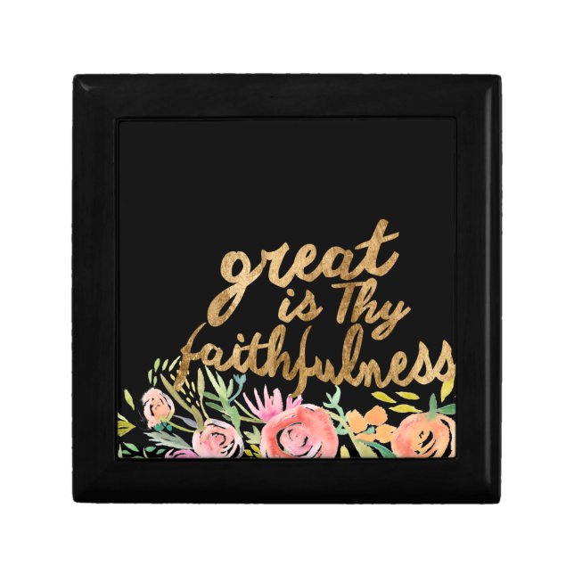 Floral Faith - Greath is Thy Faithfulness Gift Box (Front)