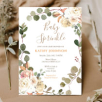 Floral Fall Baby Sprinkle Invitation