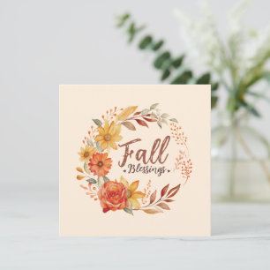 Floral Fall Blessings