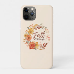 Floral Fall Blessings iPhone 11 Pro Case