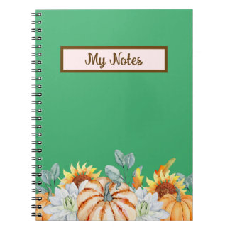 Floral Fall Inspire School  Notebook