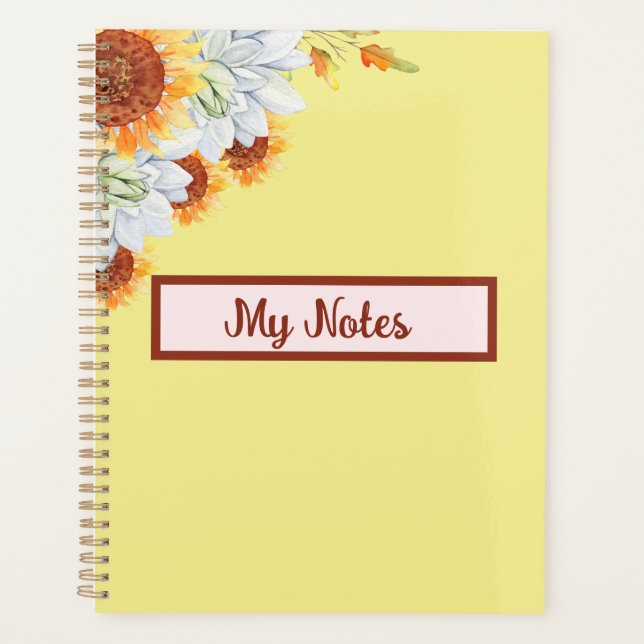 Floral Fall Inspire School  Planner (Front)