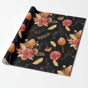 Floral Fall Wrapping Paper