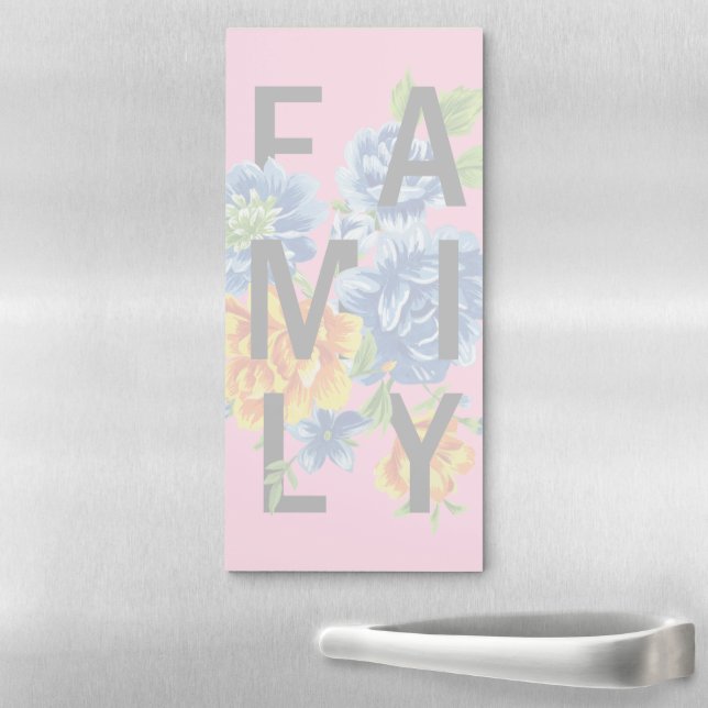 Floral Family Quote Magnetic Notepad (In Situ)