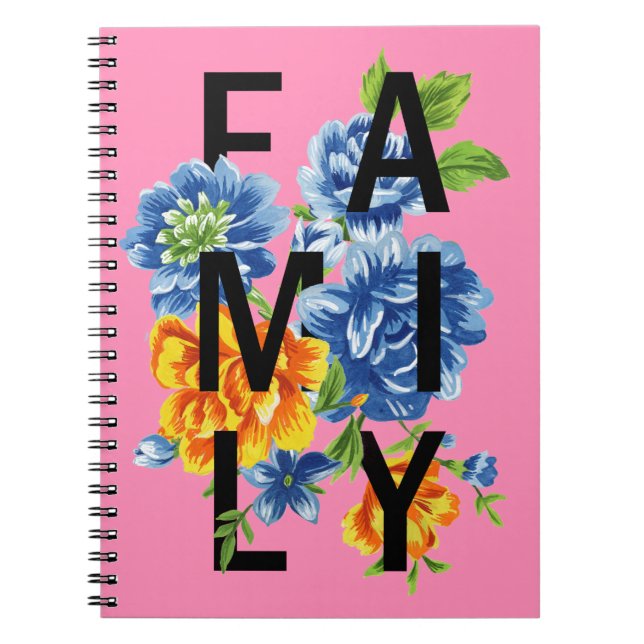 Floral Family Quote Notebook (Front)