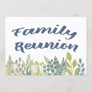Floral Family Reunion Gathering Event Invitation