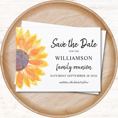 Floral Family Reunion Save The Date 