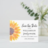 Floral Family Reunion Save The Date  Announcement Postcard (Standing Front)