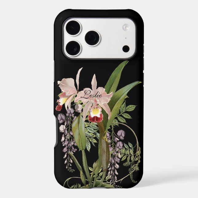 Floral Fancy Monogram Case-Mate iPhone Case (Back)