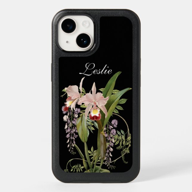 Floral Fancy Monogram OtterBox  iPhone Case (Back)