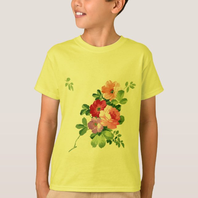 Floral fantacy -customizable T-Shirt (Front)