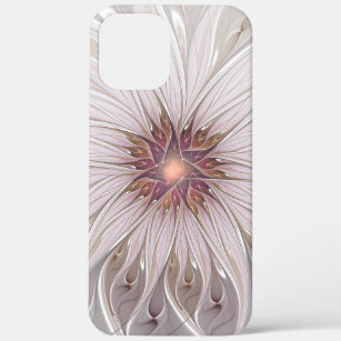 Floral Fantasy, Abstract Modern Pastel Flower iPhone 12 Pro Max Case