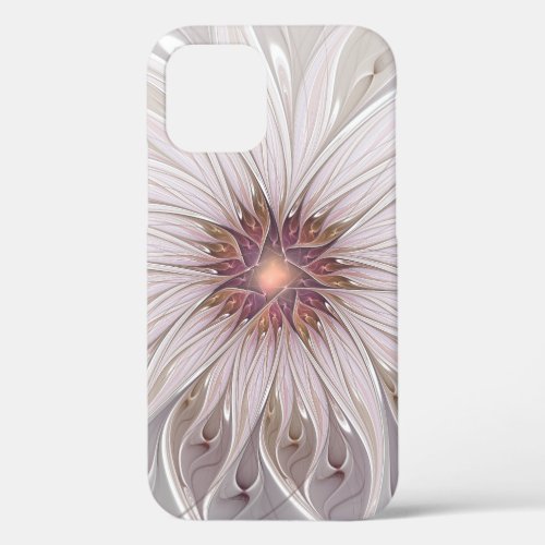 Floral Fantasy Abstract Modern Pastel Flower iPhone 12 Case