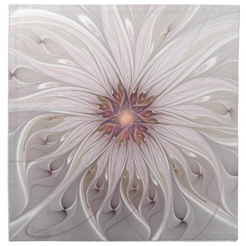 Floral Fantasy Abstract Modern Pastel Flower Cloth Napkin