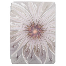 Floral Fantasy, Abstract Modern Pastel Flower iPad Air Cover