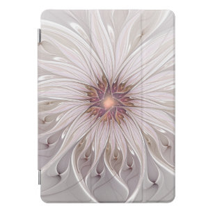 Floral Fantasy, Abstract Modern Pastel Flower iPad Pro Cover