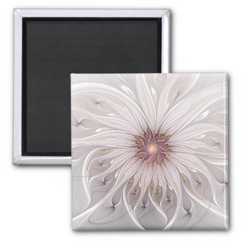 Floral Fantasy Abstract Modern Pastel Flower Magnet