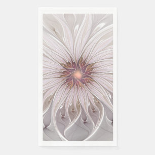 Floral Fantasy, Abstract Modern Pastel Flower Paper Guest Towels