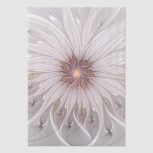 Floral Fantasy, Abstract Modern Pastel Flower Tissue Paper