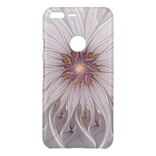 Floral Fantasy, Abstract Modern Pastel Flower Uncommon Google Pixel XL Case