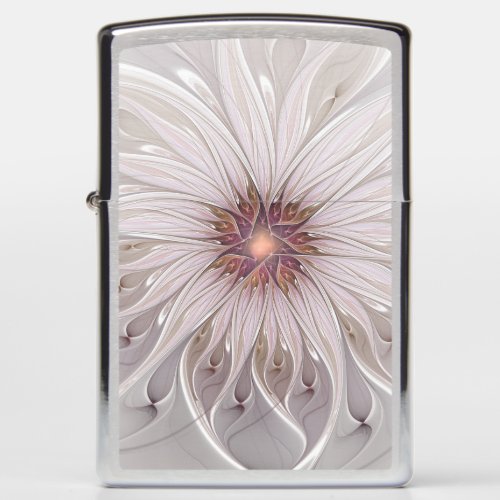 Floral Fantasy Abstract Modern Pastel Flower Zippo Lighter