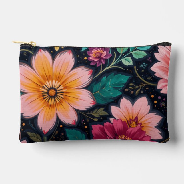 Floral Fantasy Accessory Pouch (Front)