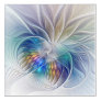 Floral Fantasy, Colorful Abstract Fractal Flower Acrylic Print