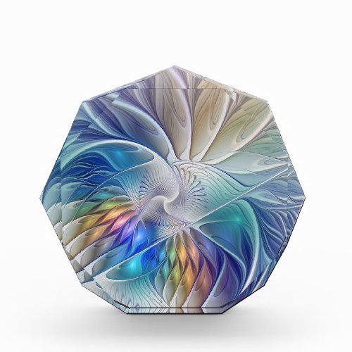 Floral Fantasy Colorful Abstract Fractal Flower Award