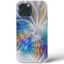 Floral Fantasy, Colorful Abstract Fractal Flower iPhone 13 Pro Max Case