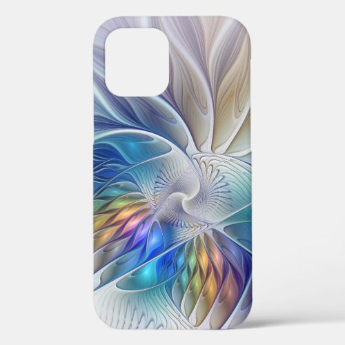 Floral Fantasy Colorful Abstract Fractal Flower iPhone 12 Pro Case