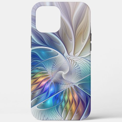 Floral Fantasy Colorful Abstract Fractal Flower iPhone 12 Pro Max Case