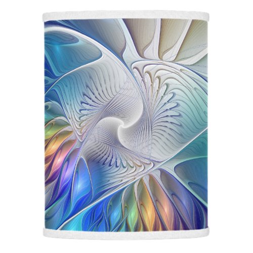Floral Fantasy Colorful Abstract Fractal Flower Lamp Shade