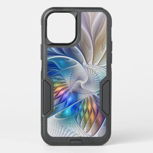Floral Fantasy Colorful Abstract Fractal Flower OtterBox Commuter iPhone 12 Pro Case