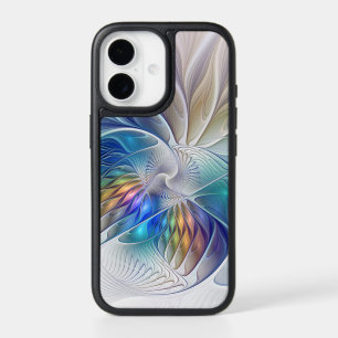 Floral Fantasy, Colorful Abstract Fractal Flower iPhone 17 Case